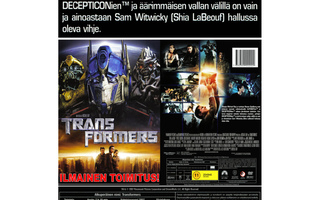 TRANSFORMERS DVD (2007) - ILMAINEN TOIMITUS