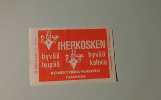 TT-etiketti Viherkosken konditoria - kahvio, Tampere