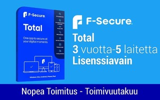 F-Secure Total (3 Vuotta)-(5 Laitetta) Lisenssiavain