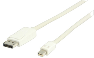 Valueline Mini DisplayPort - DisplayPort, 1m, valkoinen UUSI
