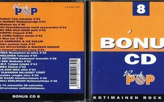 BONUS 8 . KOKOELMA CD-LEVY . KOTIMAINEN ROCK & POP