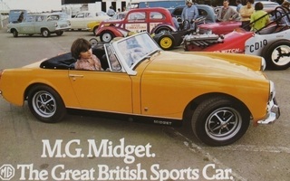 1972 MG Midget  esite - KUIN UUSI - 12 sivua