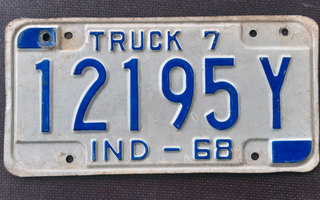 USA rekisterikilpi Truck 7 Ind 1968