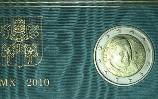 2010 VATIKAANI  2 euro BU laatu