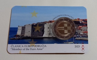 Kroatia 2023  2 euro CC Introduction to euro coincard