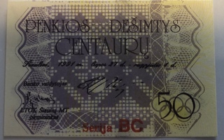 50 Centauru  1991 Liettua UNC