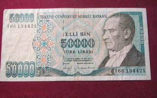 50000 lira 1970 Turkki-Turkey