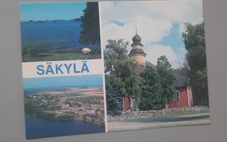 PK Säkylä kirkko ja ilmakuva *