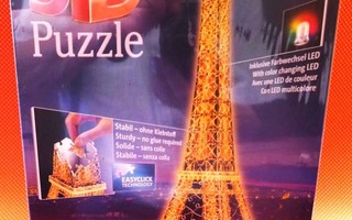 Palapeli Eiffeltorni 3 D  +valaistus LED