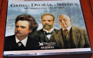 Grieg, Dvorak, Sibelius: Musiikillisia maisemia 3xcd