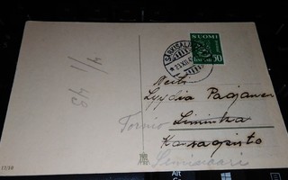 Särkisalmi M-30 postikortilla 1943 PK900/3