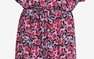 Kaunis mekko 38 punakukallinen midipituus holkkihihat