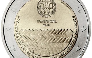 2€ Juhlaraha Portugal 2008 Ihmisoikeudet 60v