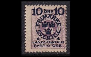 Ruotsi 103 ** Landstorm II 10+40/24 Öre (1916)