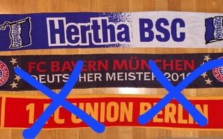 Hertha BSC kannattajahuivi