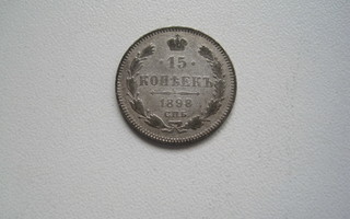 VENÄJÄ 15 KOPEKA 1898.  907