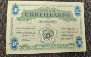 URHEILUARPA VUODELTA 1938
