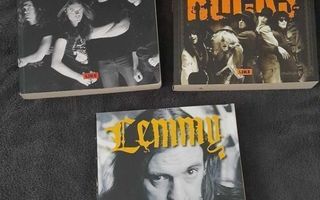 Rock-kirjapaketti (Lemmy, Hanoi Rocks, Metallica)