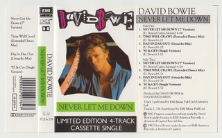 David Bowie : Limited Edition kasettisingle v.1987