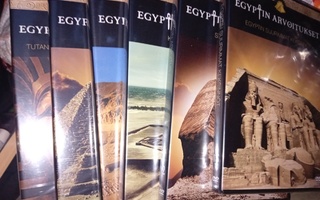 6 kpl DVD EGYPTIN ARVOITUKSET sarjaa ( UUSI  )