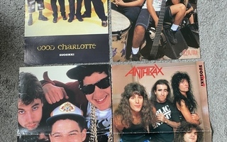 Beastie Boys Anthrax Good Charlotte Sepultura julisteet