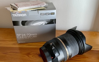 Tamron SP 24-70 mm F/2.8 Di VC USD objektiivi Canon kameraan
