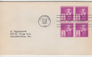 USA FDC 1940 famous inventors