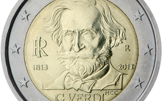 2€ Juhlaraha Italia 2013 Giuseppe Verdi