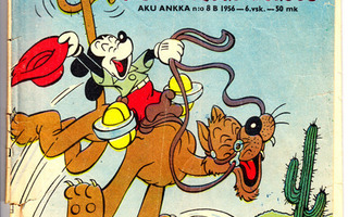 AKU ANKKA 1956 8 B - Mikki Hiiri ja Musta Pekka lurjus