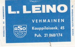 Tampere. Vehmainen. L. Leino. ASO   b346