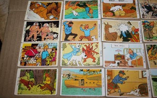 Herge: Tintti keräilykortit 70-luku