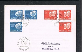 Ruotsi 1964 - Nobelvoittajia 1904 FDC