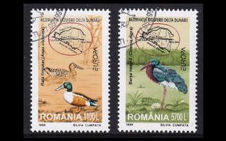 Romania 5414-5 o Europa luonnonpuistot (1999)