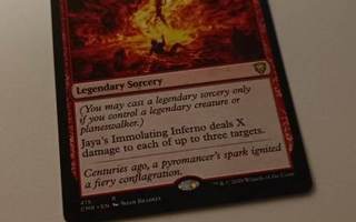 mtg / magic the gathering / jaya's immolating inferno
