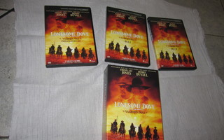 Lonesome Dove - Vaarojen maa - 3x DVD hienokuntoiset