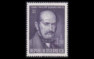 Itävalta 1192 ** Lääkäri Ignaz Semmelweis (1965)