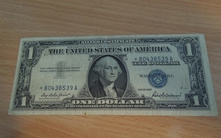 1 dollari  1957 Usa tähdellä?