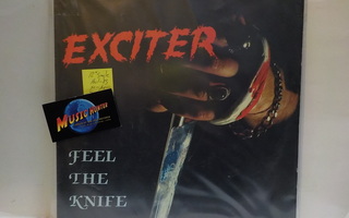 EXCITER - FEEL THE KNIFE M-/M- 12" SINGLE
