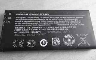 Nokia BP-5T akku, 1650mAh. 3,7V, 6,1Wh