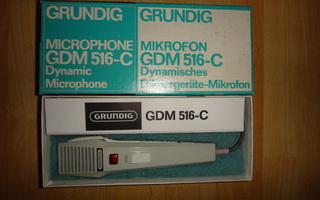 WANHA GRUNDIG GDM-516-C DYNAMIC MICROPHON paketissaan
