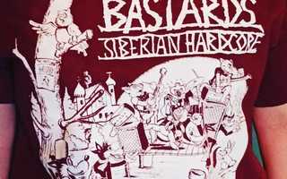 BASTARDS - SIBERIAN HARDCORE T-paita XL + CD + RINTAMERKKI