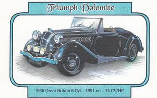 Auto Triump Dolomite    p140