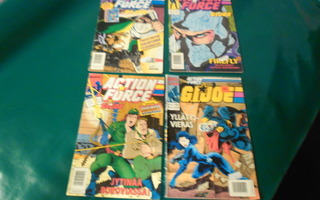 Action force G.I.Joe lehdet vuosilta 1990-1994 (5 kpl)