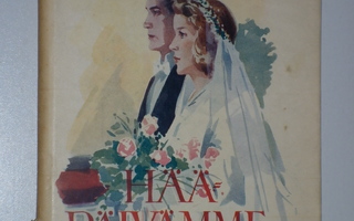 Hääpäivämme (1947, kp) hääkirja käyttämätön häät