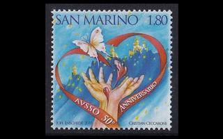 San Marino 2421 ** Vapaaehtoiset veren- ja elintenluovuttaja