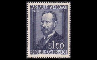 Itävalta 1006 ** Kemisti Carl von Welsbach (1954)