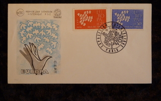 France CEPT FDC 1961