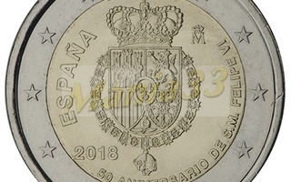 2€ Juhlaraha Espanja 2018 König Felipe VI