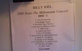 BILLY JOEL :: 2000 YEARS-THE MILLENIUM CONCERT TEST PROMO !!