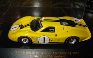 IXO 1/43 Ford GT 40 Mk4 Sebring voittaja MIB